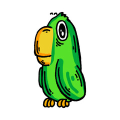 Cartoon Parrot Clipart