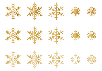 雪の結晶　アイコン　イラスト