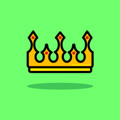 Cute gold crown. King crown