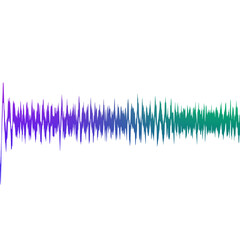 Abstract transparent waveform texture element.