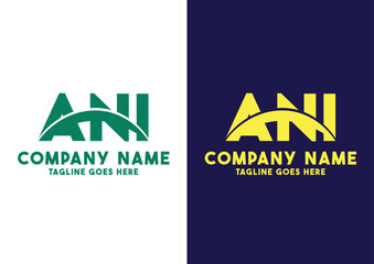 Letter AN logo design vector template, AN logo