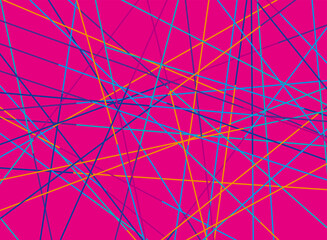 カラフルな線のシンプルな幾何学的背景イラスト