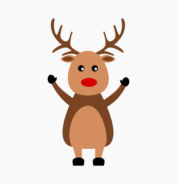 rudolph red nose reindeer cartoon