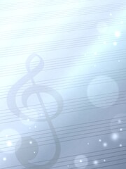背景 五線譜 ト音記号