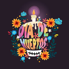 Day of the dead clebration print