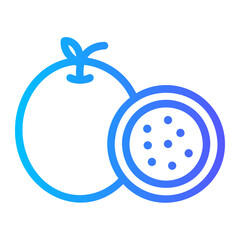 passion fruit gradient icon