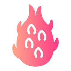 Obraz premium dragon fruit gradient icon