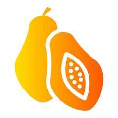 papaya gradient icon