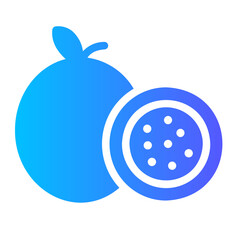 passion fruit gradient icon