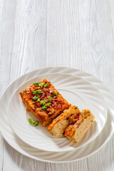 Riced Cauliflower Breakfast Bake, top view