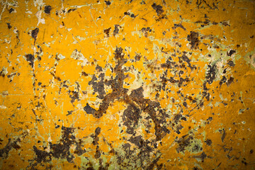 abstract corroded grunge background iron rusty artistic wall peeling paint. car rusty peeling texture