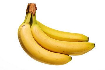 Bananas. A bunch of ripe bananas on a white background. Isolate