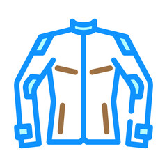jacket motorcycle color icon vector. jacket motorcycle sign. isolated symbol illustration