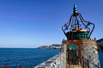 Fototapeta na wymiar The charming little port of Collioure on the Vermeil coast, in Occitania