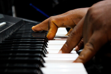 Fototapeta premium playing the piano