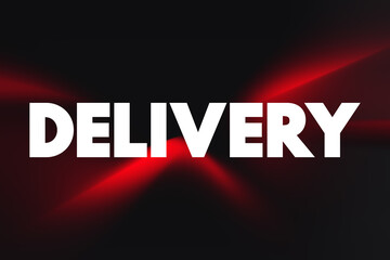 Delivery text quote, concept background