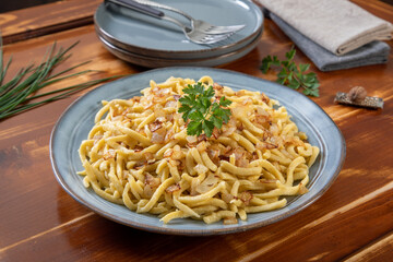 spatzle pasta with eggs handmade  - 541896541