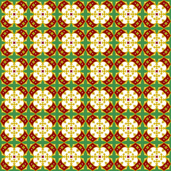 Seamless background image of royal cross flower pattern.