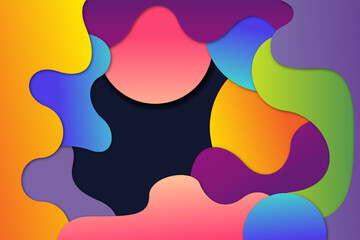 Abstract colorful shapes background