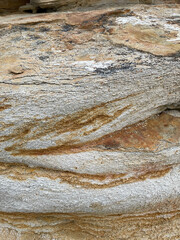 Obraz na płótnie Canvas Stone rock boulder texture seaside landscape northern nature