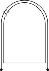 Monoline Arch Frame Minimalist Style