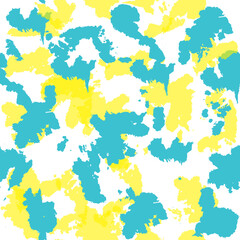 Obraz premium Tie dye shibori pattern, Tie dye shibori seamless pattern. Watercolor hand painted colorful ornamental elements on white background. Watercolour abstract texture. Print for textile, fabric, wallpaper,