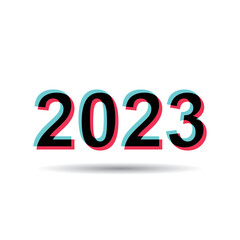 2023. 2023 Background. 2023 vector design conceptual. Happy New Year 2023. 2023 Vector similar design illustration. 2023 number similar design template celebration typography poster, template, banner