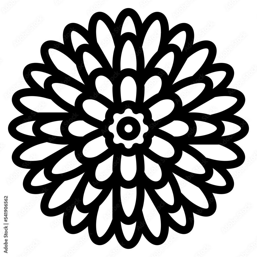 Poster chrysanthemum flower