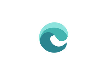 letter C logo vector, letter C business logo icon company