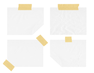 Sticky notes on transparent background, png, isolated, extracted