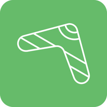 recommend clip art: Boomerang Line Round Corner Background Icon