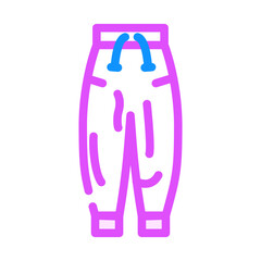 harem pants clothes color icon vector. harem pants clothes sign. isolated symbol illustration