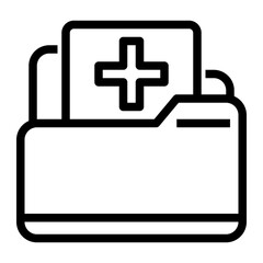 Icon Folder With Style Outline