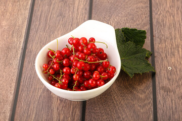 Ripe sweet organic red currant heap