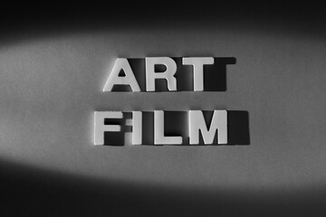 Art Film - Old movie style inscription.