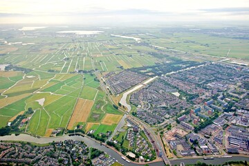 Flug über die Niederlande