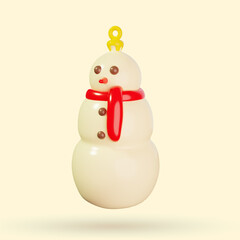 Christmas gift 3D illustration