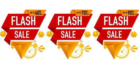 Flash sale banner template design for web or social media. Special offer discounts, One day big sale, special offers. Sales banner template design, Super Sale, end of season special offer banner.