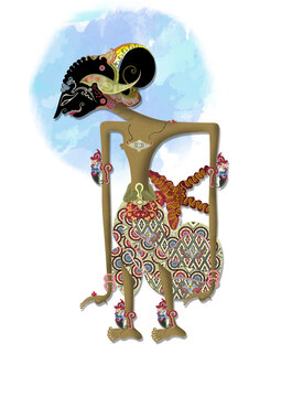 wayang kulit or indonesian puppet