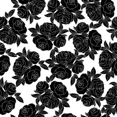 Abstract elegance seamless pattern with floral background. Seamless floral pattern. Flowers and leaves, vintage style for textile, wallpaper and wrapping
