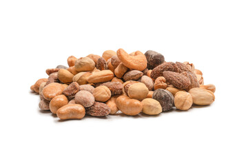  A group of almonds, pistachios, walnuts, macadamia, cashews.