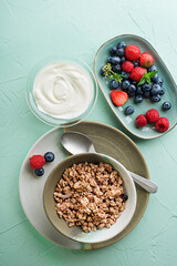 Oatmeal granola muesli