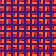 red and blue vector seamless pattern with figures