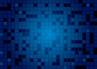Abstract background technology, blue square background, mosaic texture