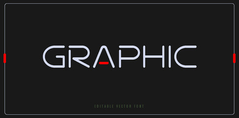 Graphic text abstract modern urban alphabet font template. Typography sport, technology, fashion, digital, future creative logo font. vector illustration