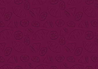 Roasted sweet potato. Sweet Potato pattern wallpaper. sweet potato symbol vector.