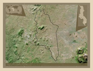Chiradzulu, Malawi. High-res satellite. Major cities