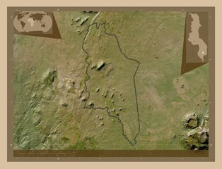Chiradzulu, Malawi. Low-res satellite. Major cities