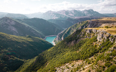 View from the mountain in Montenegro