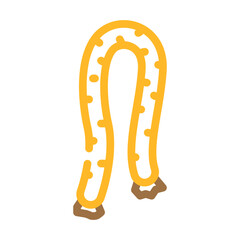 german sausage meat color icon vector. german sausage meat sign. isolated symbol illustration